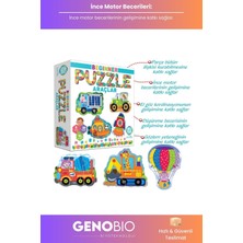 Feyza Design Yapboz Araçlar Ahşap Eğitici Puzzle Seti 8 Model 39 Parça 18 Ay+