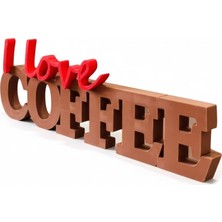 Mescolare Love Coffee Dekoratif 3D Yazı – Kahve Köşesi Mutfak Dekoru – Masa Üstü Biblo