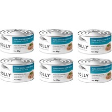 Molly Sterilised Ton Balıklı Jöle Içinde Kısır Kedi Konservesi 85 Gr. x 6 Adet