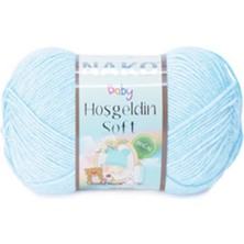 Braventa Collection Nako Hoşgeldin Bebek Yünü El Örgü Ipliği 100 gr 10305 Mavi