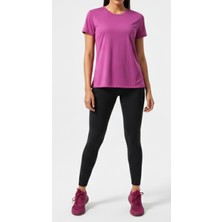 Bumerangspor Kadın Sporcu Rahat Kesim Fitness Pilates Koşu Antrenman Tişört