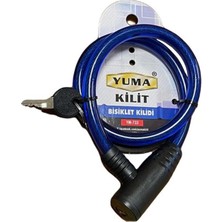 Kuzgun Ticaret Yuma YM-733 Mavi 65 cm Bisiklet Kilidi