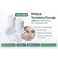 Makyaj Temizleme Pamuğu 1000 Adet Disk Pamuk Cilt Temizleme Pedi