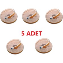 Kuzgun Ticaret 5 Adet 9 Metre Pencere Izolasyon Bandı Yapışkanlı Cam Yalıtım Süngeri Rüzgar Soğuk Kesici Pimapen Fitili