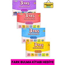 Minkino 3 Yaş Etkinlik Seti  | 4 Kitap Bir Arada