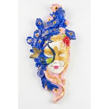 Evcime Venedik Maskesi Duvar Süsü – Tavus Kuşu Temalı