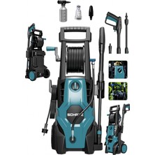 Schatz 180 Bar Çelik Şanzıman Musluk ve Kovadan Çekme Özellikli Yüksek Basınçlı Oto Yıkama Makinesi M365800