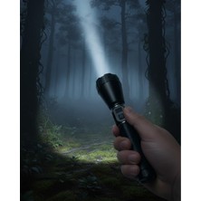 Kuzgun Ticaret Profesyonel Şarjlı El Feneri Yüksek Parlaklık 9000MAH Bataryalı Set - Lisinya