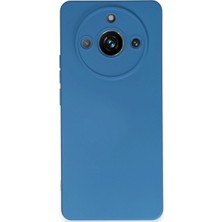 Kuzgun Ticaret Realme 11 Pro Kılıf Nano Içi Kadife Silikon - Mavi