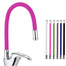 Kuzgun Ticaret Mix Kuğu Mutfak Evye Batarya Renkli Oynar Başlıklı Pembe ( Lisinya )