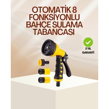 Kuzgun Ticaret 8 Fonksiyonlu Bahçe Sulama Tabancası Seti Çok Amaçlı Hortum Ucu - Lisinya