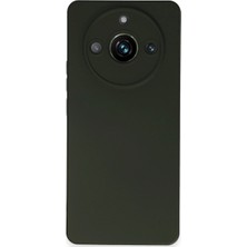 Kuzgun Ticaret Realme 11 Pro Kılıf Nano Içi Kadife Silikon - Koyu Yeşil