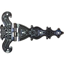 Kuzgun Ticaret Dekoratif, Sac Tek Kuyruklu Menteşe - 69X102 Mm, Büyük, Eskitme, 1 Adet