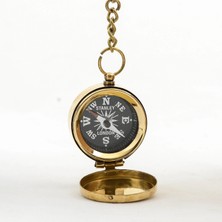 Kuzgun Ticaret Pirinç Pusula Anahtarlık 2198A