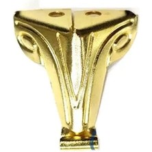 Kuzgun Ticaret Moda Sac Sandık Ayağı, Kutu Ayak 2,5 cm - Sarı, 100 Adet