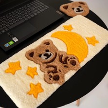 Tufty Friends Ayıcık Temalı Sevimli Klavye Destek Altlığı - Yumuşak Klavye Halısı