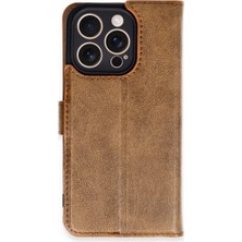 Magicool Iphone 16 Pro Kılıf Trend S Plus Kapaklı Kılıf - Taba