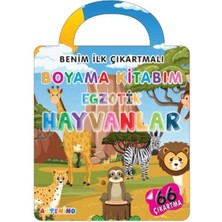 Lisinya Benim Ilk Çıkartmalı Boyama Kitabım - Egzotik Hayvanlar