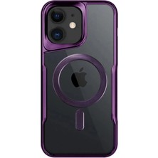 Magicool Iphone 12 Kılıf Boyi Magsafe Silikon Kapak - Derin Mor