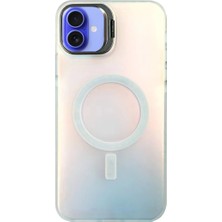 Magicool Iphone 16 Plus Kılıf Primera Magsafe Standlı Kapak - Beyaz