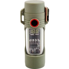 Haki Store USB Type-C Şarjlı Arc Çakmak 200 Lumens LED El Feneri Rüzgar Geçirmez Suya Dayanıklı Hediyelik