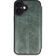 Magicool Iphone 16 Kılıf Flip Cover - Koyu Yeşil