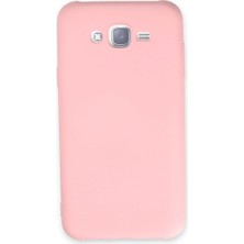 Magicool Samsung Galaxy J7 Kılıf Nano Içi Kadife Silikon - Pudra