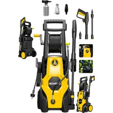 Schatz 180 Bar Çelik Şanzıman Musluk ve Kovadan Çekme Özellikli Yüksek Basınçlı Oto Yıkama Makinesi S365811