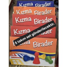 Feyza Design 5 Takım Kızma Birader Çok Oyunculu Oyun Eğlence ve Taktik