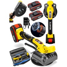 Schatz Profesyonel Metal Şanzıman Çift Akülü Fayans Cam Karo Döşeme Titreşimli Vantuz Makinesi Çantalı V255