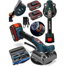 Schatz Profesyonel Metal Şanzıman Çift Akülü Fayans Cam Karo Döşeme Titreşimli Vantuz Makinesi Çantalı V154