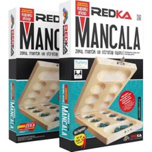 Feyza Design Ahşap Mancala Zeka ve Strateji Oyunu - 2 Kişilik Kapaklı