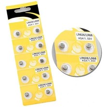 Kuzgun Ticaret Saat Pili - Düğme Pil 10LU Paket LR626-LR66 AG4-1.55V