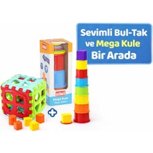 Feyza Design Mini Zeka Seti: Bul-Tak ve Mega Kule Birlikte