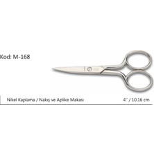 Kuzgun Ticaret Europe Kalın Nakış Makası Süper Kalite No:4 10,16 cm