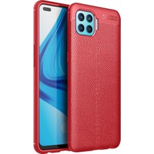 Kuzgun Ticaret Oppo Reno 4 Lite Kılıf Auto Focus Kapak - Kırmızı