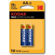Kuzgun Ticaret Kodak 2 Adet Max Super Alkalin Kalem Pil