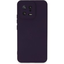 Kuzgun Ticaret Xiaomi Mi 13 Kılıf Nano Içi Kadife Silikon - Mor