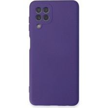 Kuzgun Ticaret Samsung Galaxy A22 Kılıf Nano Içi Kadife Silikon - Mor