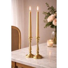 Hero Glow Candle Şamdan Mum Gold Renkli