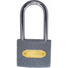 Kuzgun Ticaret Eko Gri Döküm Uzun Kancalı Asma Kilit 25MM