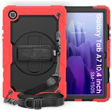 Kuzgun Ticaret Samsung Galaxy T500 Tab A7 10.4 Kılıf Pars Tablet Kapak - Kırmızı