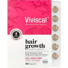 Viviscal Hair Growth Supplement 180 Tablet – Aminomar Marine Complex, Biotin, Zinc ve Vitamin C Içeren Saç Destek Takviyesi