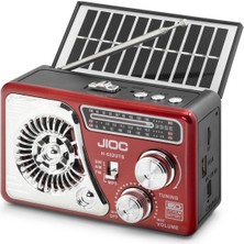 Hobilinka Nostaljik Bluetooth Fm Radyo Tws USB Tf Aux Solar Şarjli El Fenerli Kamp Hoparlör H532UTS