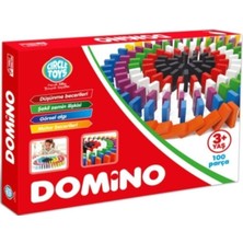 Feyza Design 2 Adet Ahşap Domino Eğitici Oyunu - 100 Parça