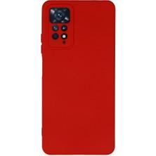 Kuzgun Ticaret Xiaomi Redmi Note 11 Pro Kılıf Nano Içi Kadife Silikon - Kırmızı