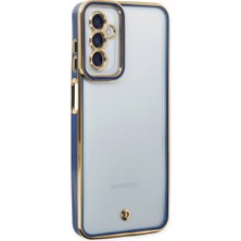 Kuzgun Ticaret Samsung Galaxy M23 Kılıf Liva Lens Silikon - Mavi