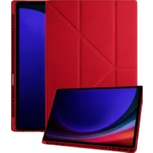 Kuzgun Ticaret Samsung Galaxy Tab A11 Plus Kalemlikli Mars Tablet Kılıfı - Kırmızı