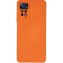 Magicool Xiaomi Redmi Note 11 Pro Kılıf Nano Içi Kadife Silikon - Turuncu