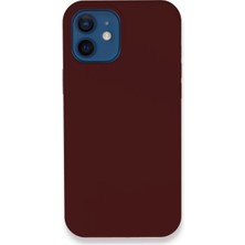 Magicool Iphone 12 Kılıf Lansman Legant Silikon - Bordo